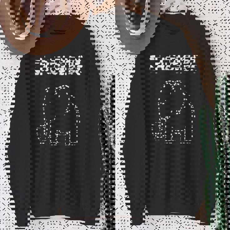 これは残像だ 象 ゾウ ジョーク ダジャレ オヤジギャグ おもしろ ネタ スウェットシャツ 年配の女性への贈り物