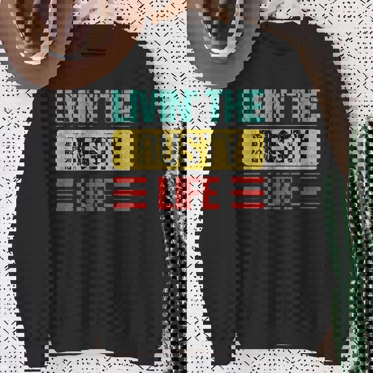 さびた名前 スウェットシャツ 年配の女性への贈り物