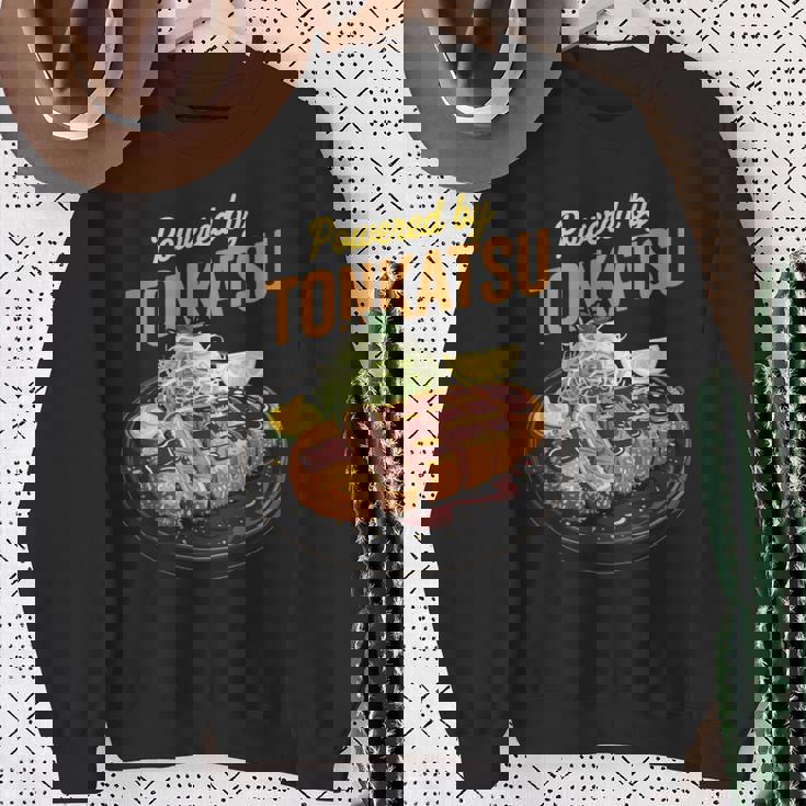 とんかつ かわいい 日本のとんかつ 日本 アニメ オタク お土産 長袖tシャツ スウェットシャツ 年配の女性への贈り物