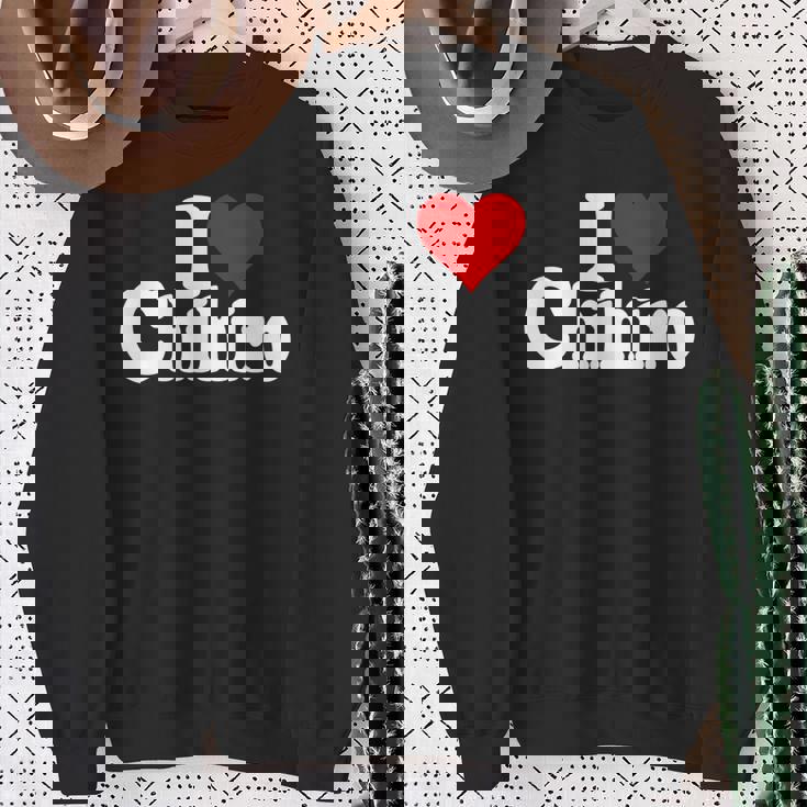 にハートのちひろの名前が大好き 長袖tシャツ スウェットシャツ 年配の女性への贈り物