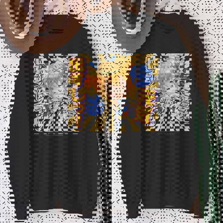 ひなビタスタンプ 一舞04「元気出すしっ！」 スウェットシャツ 年配の女性への贈り物