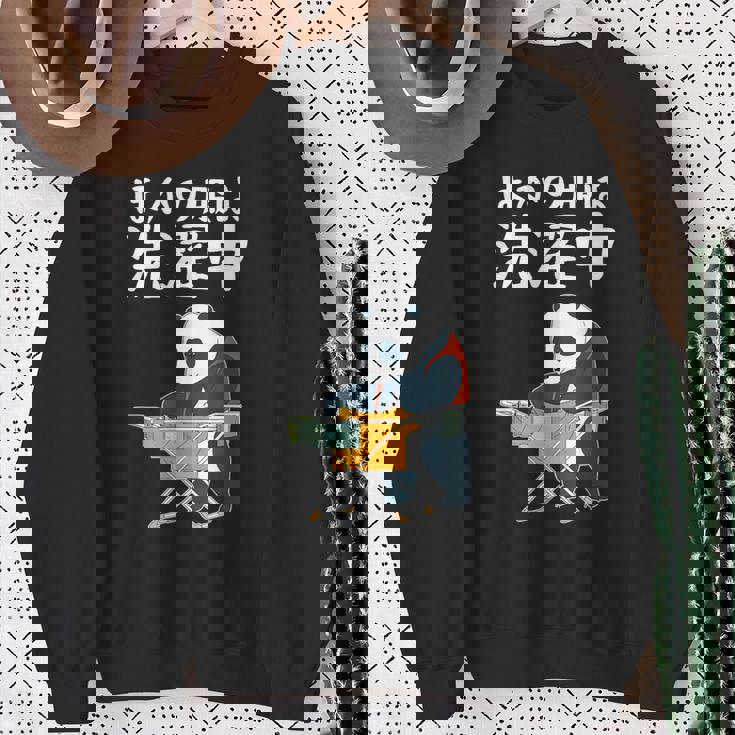 ほかの服は洗濯中 パンダ ギャグ ジョーク ツッコミ 動物好き おもしろ ネタ スウェットシャツ 年配の女性への贈り物