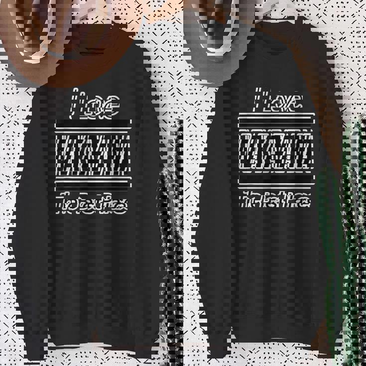 アイラブ・Wakayama 和歌山（I Love）Jimo-T【47都道府県】ジモティ お土産 面白い スウェットシャツ 年配の女性への贈り物