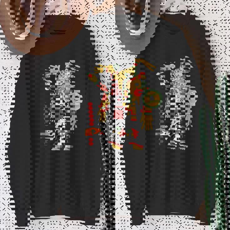 アステカ人、インカ人、メキシコの芸術彫刻マヤマヤン スウェットシャツ 年配の女性への贈り物