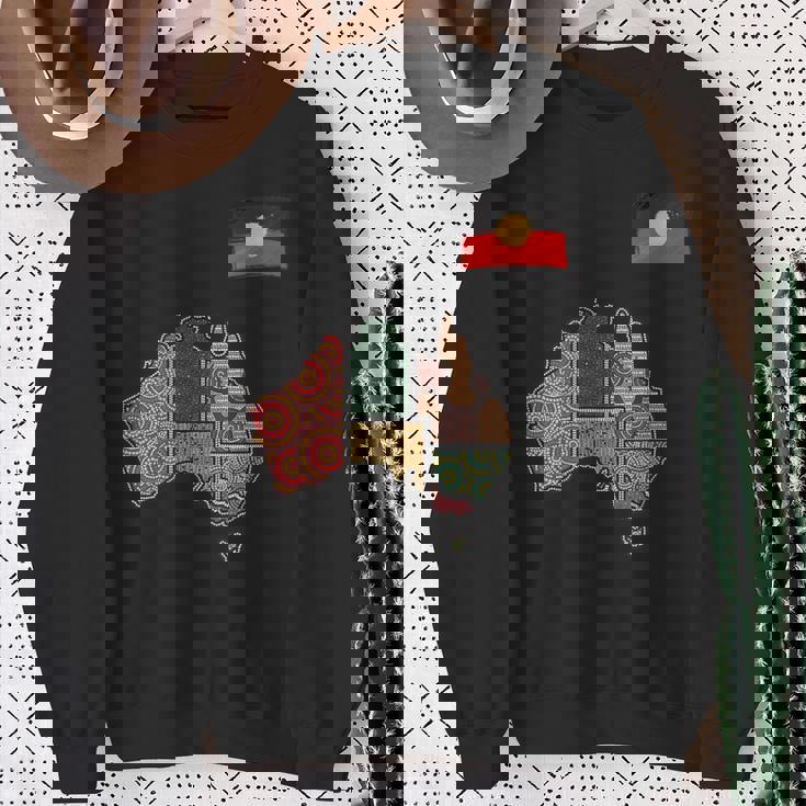 アボリジニ・アート・オーストラリア スウェットシャツ 年配の女性への贈り物