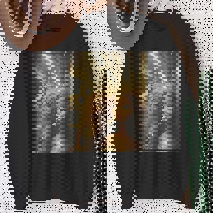 アンティーク調のドールフェイスミーム スウェットシャツ 年配の女性への贈り物