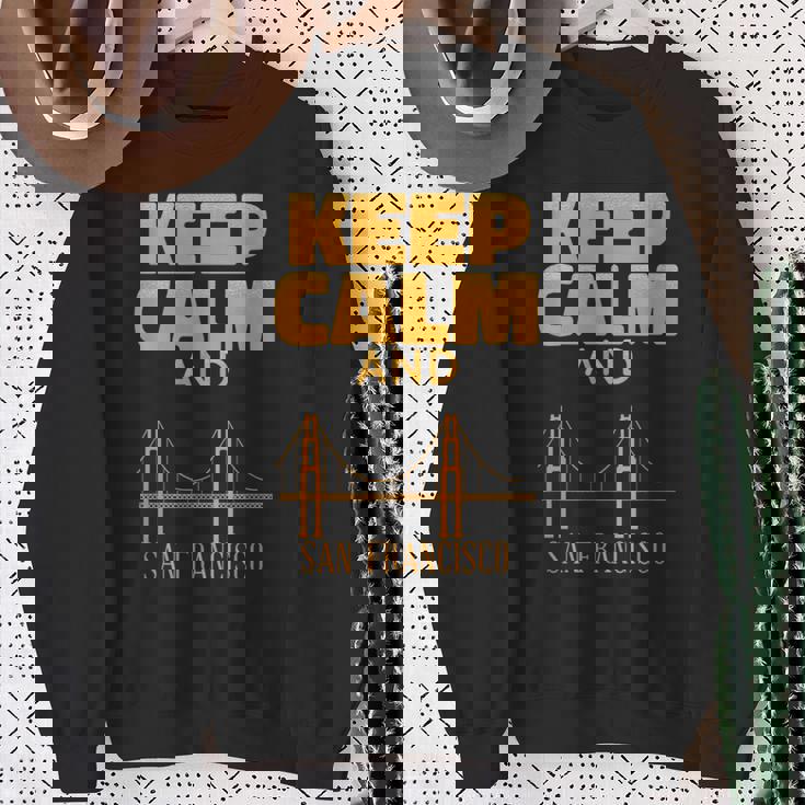 アーキテクチャ サンフランシスコ オーナメント ブリッジ かわいいサンフランシスコ スウェットシャツ 年配の女性への贈り物