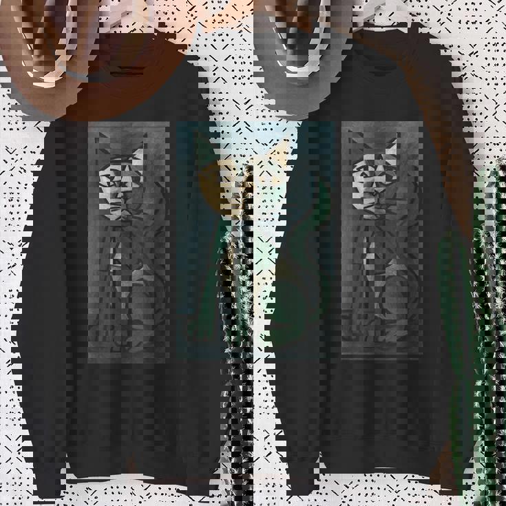 アート ピカソ 猫 スウェットシャツ 年配の女性への贈り物