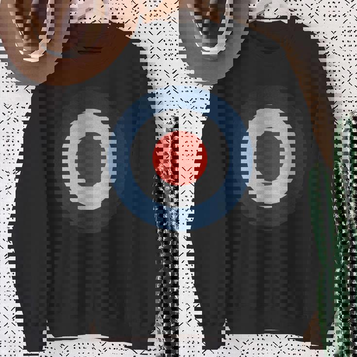 イギリス イングランド ラウンデル ユニオンジャック ロック パンク モッズ Mods ファッション Army Uk 長袖tシャツ スウェットシャツ 年配の女性への贈り物