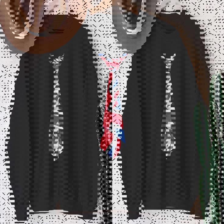 イギリス国旗ユニオンジャックネクタイ イギリス帝国 スウェットシャツ 年配の女性への贈り物