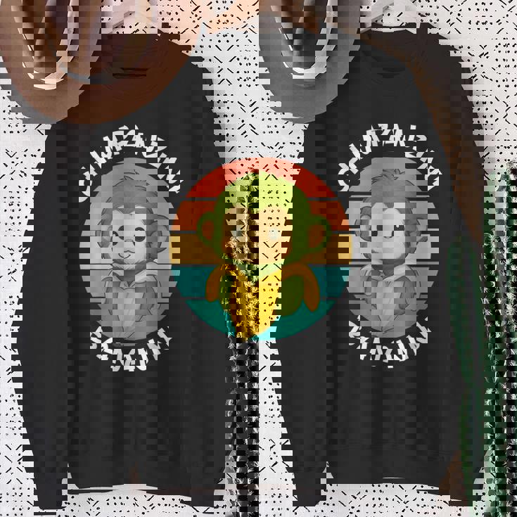 イタリア ブレイン ミーム チンパンジーニ バナニーニ レトロ サンセット キッズ スウェットシャツ 年配の女性への贈り物