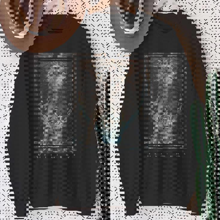 ウィリアム・ブレイク 赤い竜と海から来た獣 William Blake Red Dragon Beastea スウェットシャツ 年配の女性への贈り物