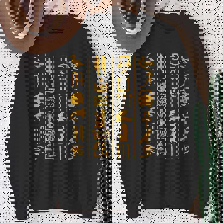 エジプト ヒエログリフ 古代エジプトシャツ ファラオtシャツ スウェットシャツ 年配の女性への贈り物