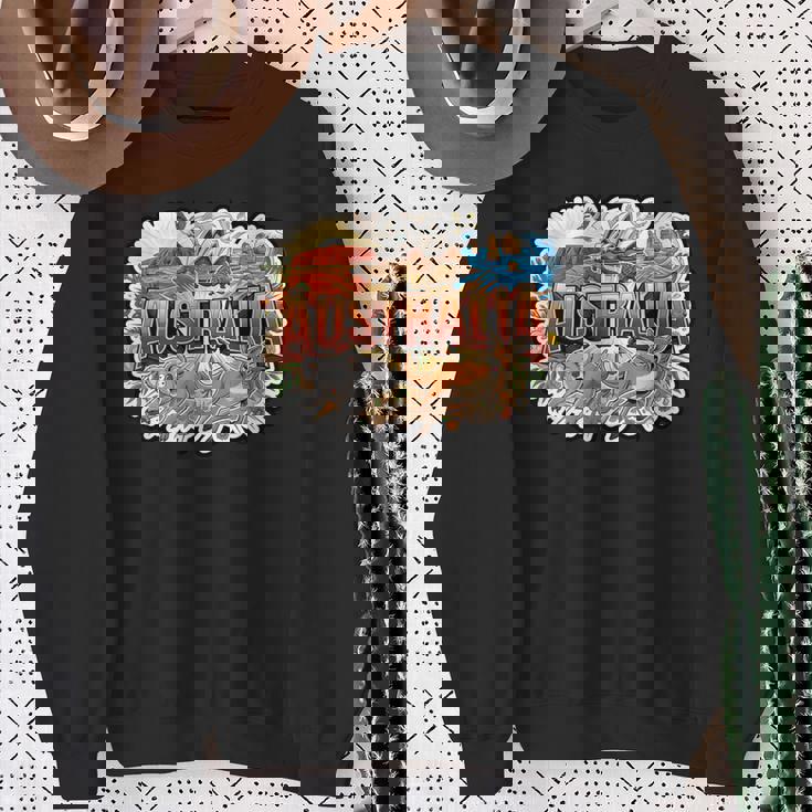 オーストラリアカンガルーコアラポインティングミーム オーストラリアのお土産 スウェットシャツ 年配の女性への贈り物