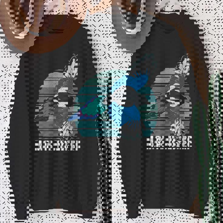 カササギ 鳥 動物 翼 バードウォッチング バーダー アウトドア 野鳥観察 スウェットシャツ 年配の女性への贈り物