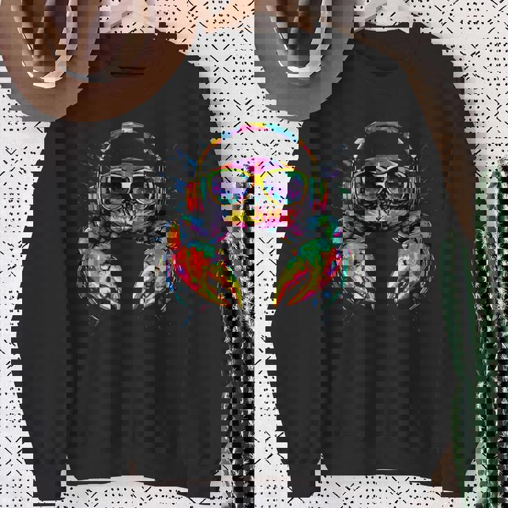 カニ カニ 甲殻類 カニ シアワガニ ザリガニ スイートクラブ 長袖tシャツ スウェットシャツ 年配の女性への贈り物