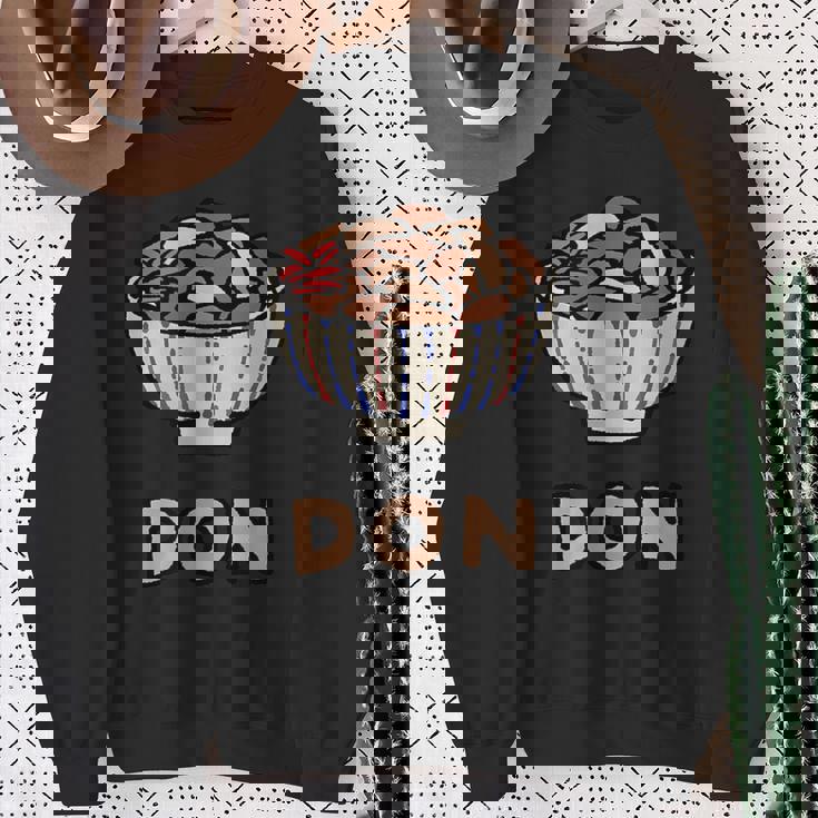 カワイイ 牛丼 和ジャンクフード 牛丼 男女兼用 スウェットシャツ 年配の女性への贈り物