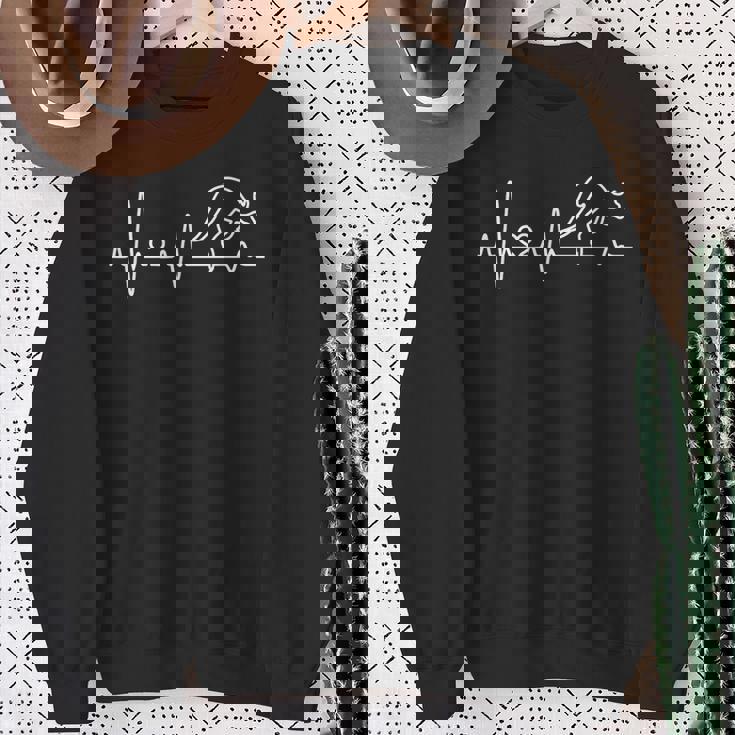 カンガルー 鼓動 オーストラリア 私はカンガルーが大好きです スウェットシャツ 年配の女性への贈り物