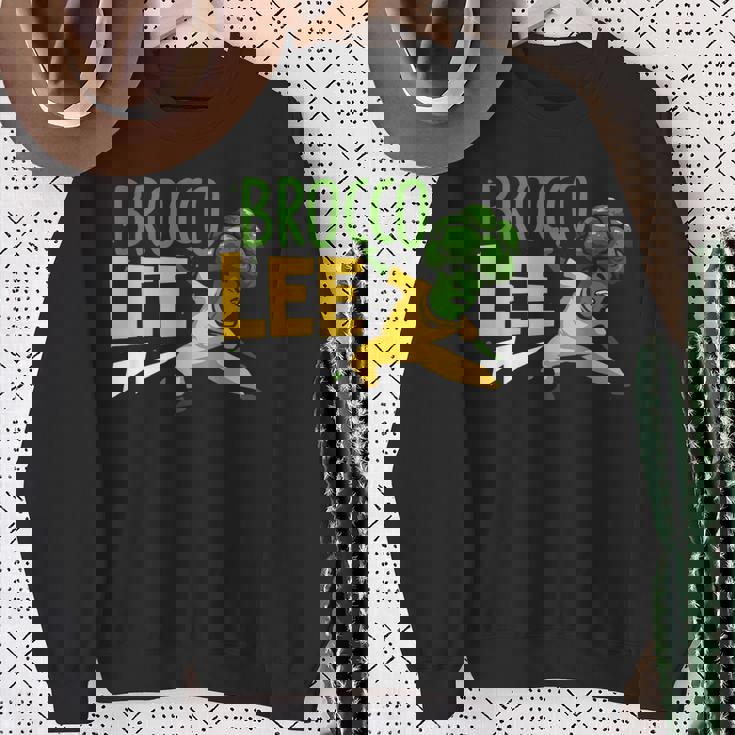 カンフー ブロッコリー ブロッコリー ビーガン 野菜 スウェットシャツ 年配の女性への贈り物