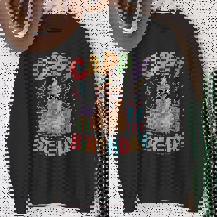 キャッピー・バースデー・カピバラ愛好家 バースデー・カピバラcappy Birthday スウェットシャツ 年配の女性への贈り物