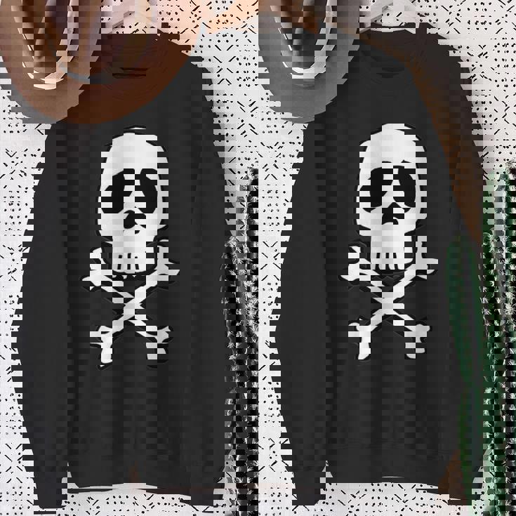 クラシック 宇宙 海賊 パンク スカル キャプテン ハロウィン 長袖tシャツ スウェットシャツ 年配の女性への贈り物