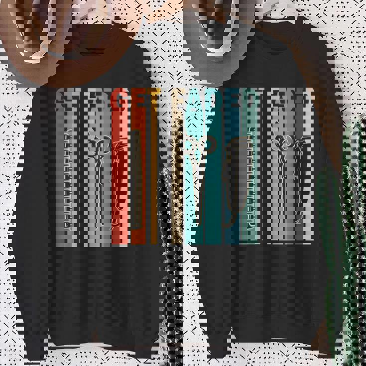 ゲット・フェード、バーバー・クリッパーズ、ファニー・バーバー スウェットシャツ 年配の女性への贈り物