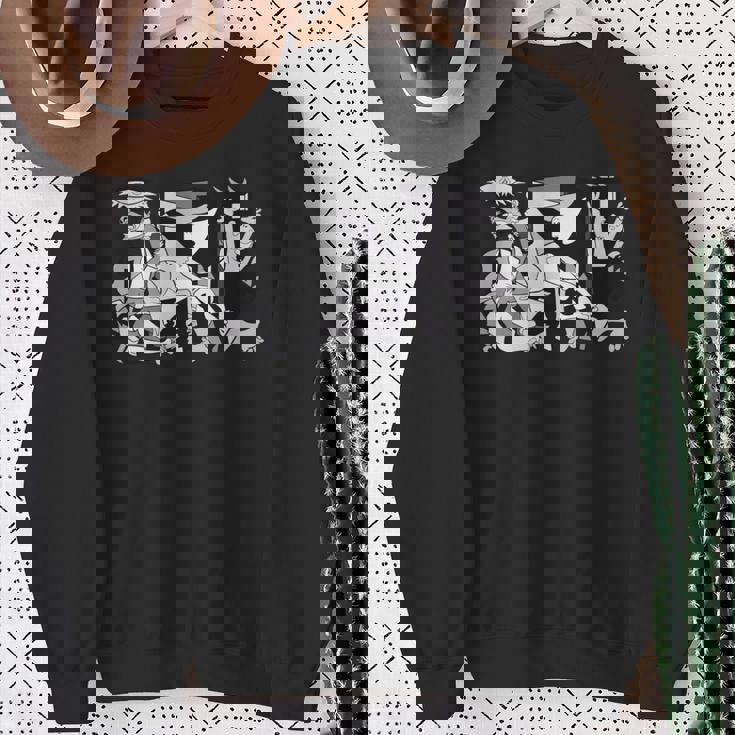 ゲルニカのアートワーク 長袖tシャツ スウェットシャツ 年配の女性への贈り物