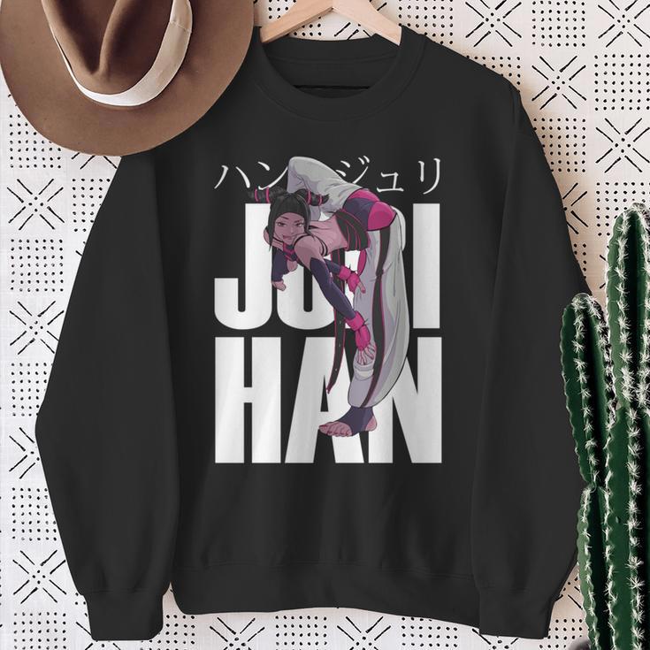 ゲーマープレイヤー愛好家向けジュリハンキャラクター 長袖tシャツ スウェットシャツ 年配の女性への贈り物