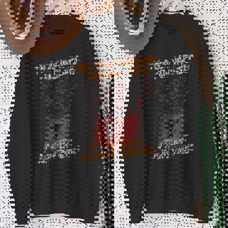 ゲーミング ゾンビ レイ ガン メンズ レディース キッズ ハロウィン スウェットシャツ 年配の女性への贈り物