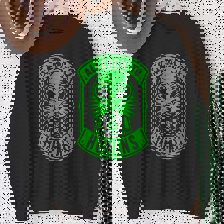 コズミックバランス ビジュアルユーモアコンセプト 長袖tシャツ スウェットシャツ 年配の女性への贈り物