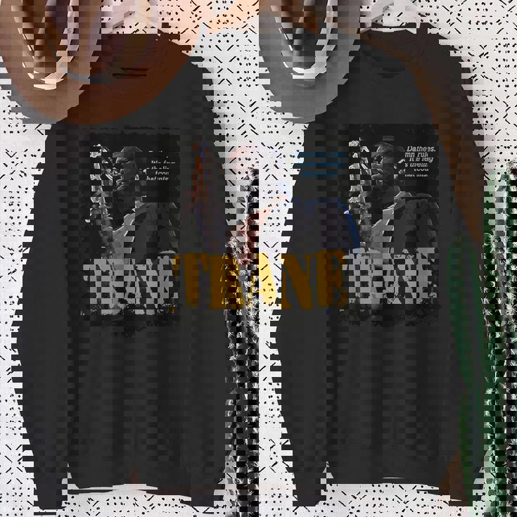 コルトレーン・ジャズ・ウィズム・サクソフォーン奏者 スウェットシャツ 年配の女性への贈り物