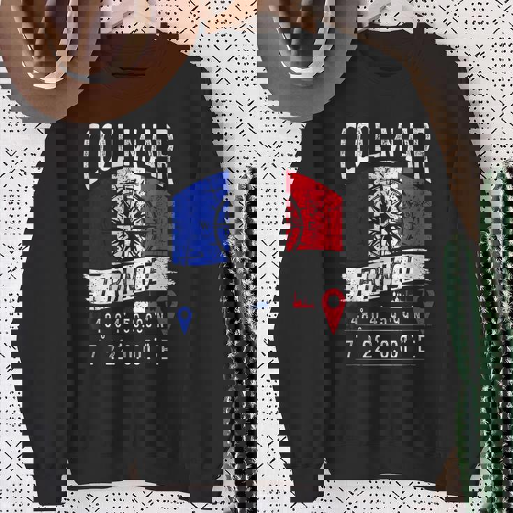 コルマール フランス国旗 Gps座標 コルマール スウェットシャツ 年配の女性への贈り物