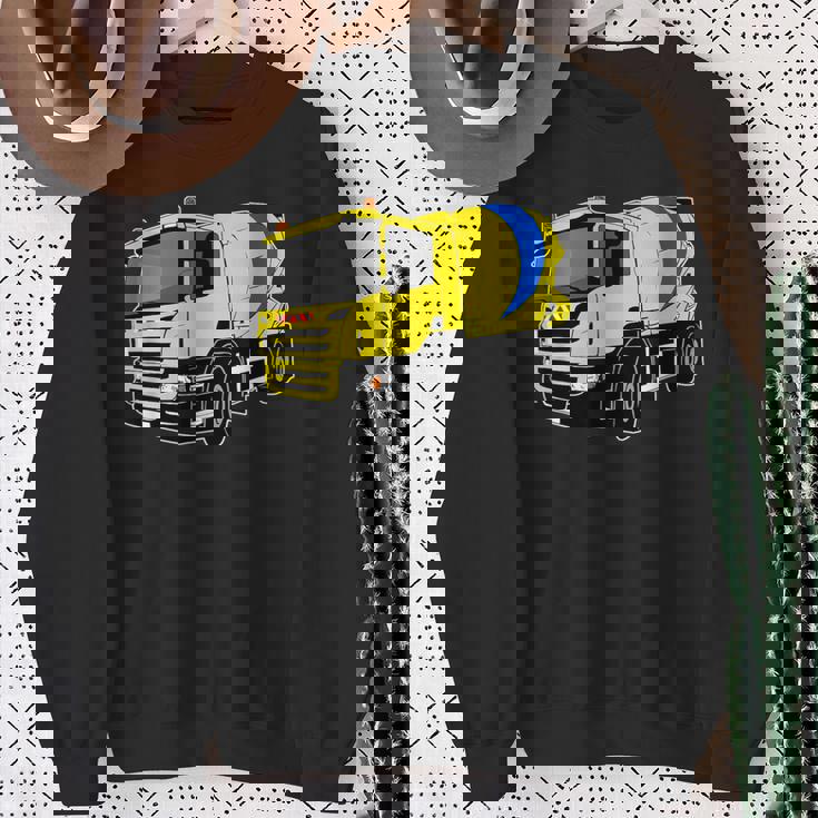 コンクリートミキサー車 スウェットシャツ 年配の女性への贈り物