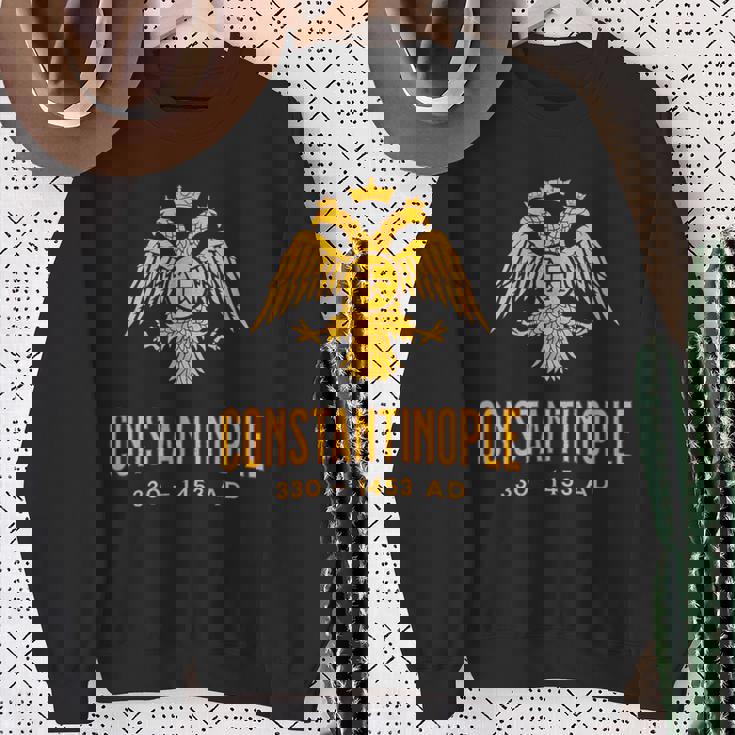 コンスタンティノープル ビザンツ帝国のシンボル スウェットシャツ 年配の女性への贈り物