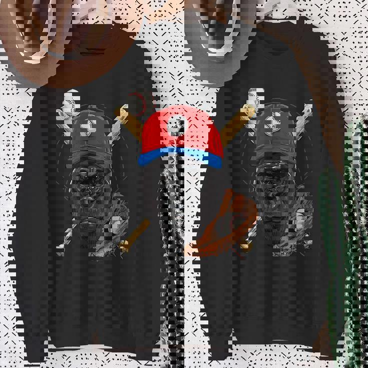 ゴリラ野球 ゴリララバーズ 野球選手 スウェットシャツ 年配の女性への贈り物