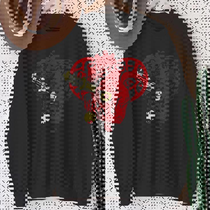 サイコビリー ホラー パンクロック Hr アンデッドハート スウェットシャツ 年配の女性への贈り物