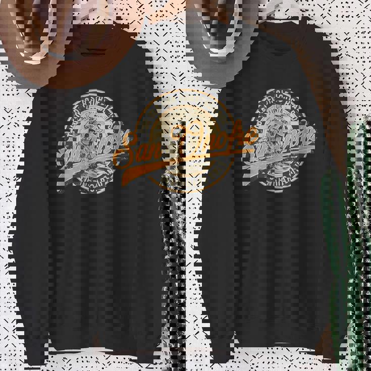 サンオノフレ ロングボードのみのレトロ ウェーブ サーフィン スウェットシャツ 年配の女性への贈り物