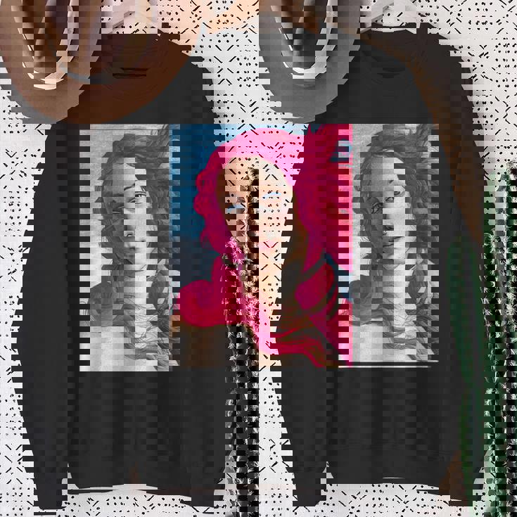 サンドロ・ボッティチェリ作 ピンクの髪の金星 スウェットシャツ 年配の女性への贈り物