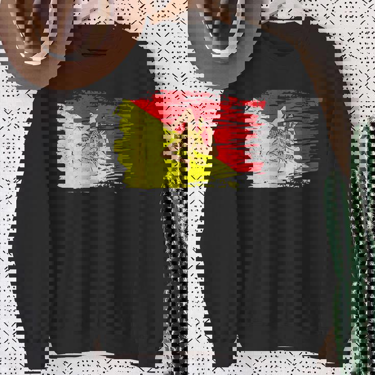 シチリア国旗 シチリア州パレルモ イタリア スウェットシャツ 年配の女性への贈り物