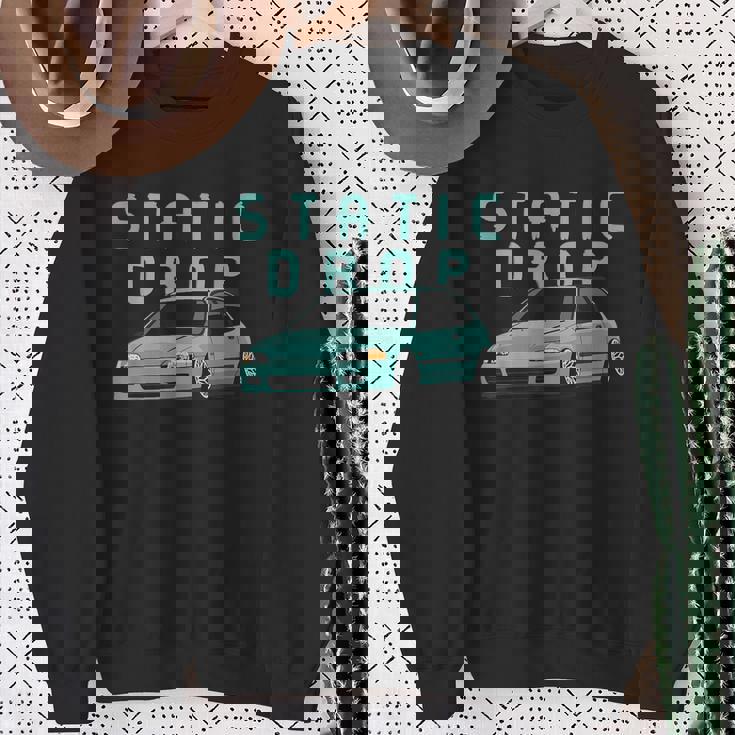 シビック 例 スタティックドロップ 日本車 スウェットシャツ 年配の女性への贈り物