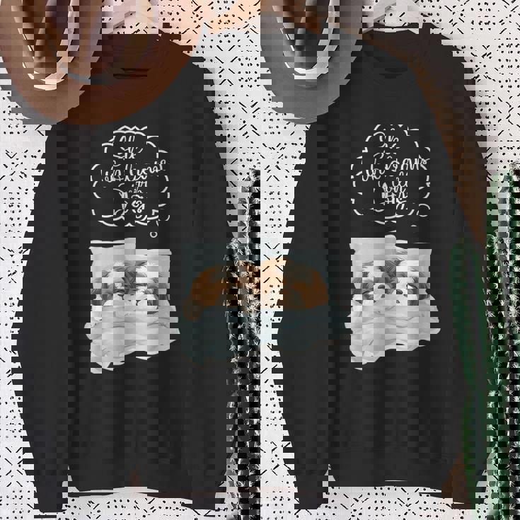 シーズー 犬 ナイトガウン パジャマ スウェットシャツ 年配の女性への贈り物