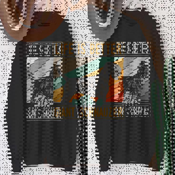 ジャイアント・シュナウザーの発言 シュナウザーの犬 スウェットシャツ 年配の女性への贈り物