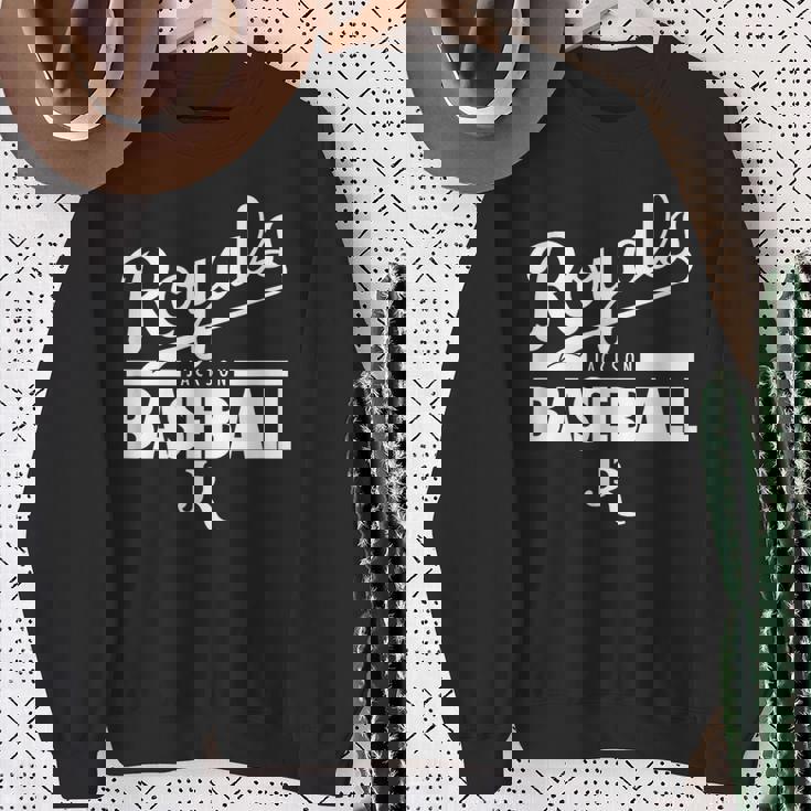 ジャクソン・ロイヤルズベースボールホワイト スウェットシャツ 年配の女性への贈り物