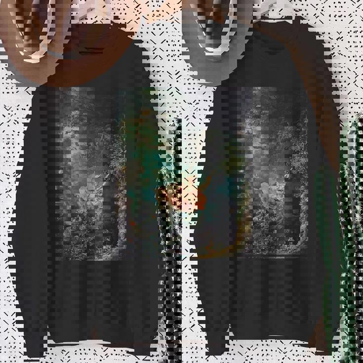 ジャンオノレ・フラゴナール作 スイングペインティング スウェットシャツ 年配の女性への贈り物