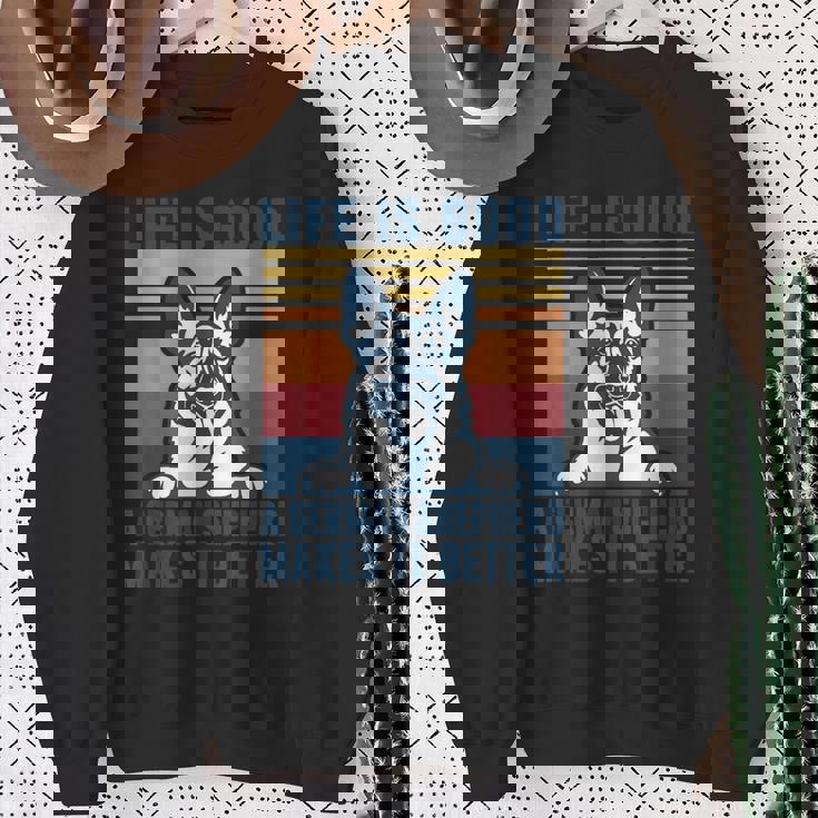 ジャーマンシェパード ギフト メンズ レディース 犬 父 母 ジャーマンシェパード スウェットシャツ 年配の女性への贈り物