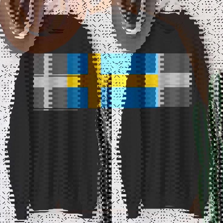 スウェーデンの国旗 スウェットシャツ 年配の女性への贈り物