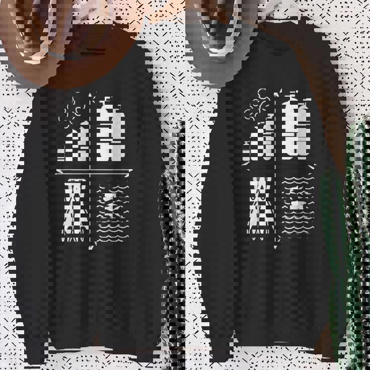 スキューバダイビングギア 水中ダイバー スキューバダイバー スウェットシャツ 年配の女性への贈り物