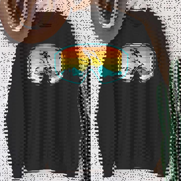 スキー 山 スキー ジャンプ スウェットシャツ 年配の女性への贈り物