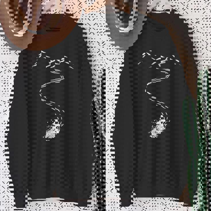 スキーやスキーツアー、スキーリフト用のスキーヤーフリーライダー。 スウェットシャツ 年配の女性への贈り物