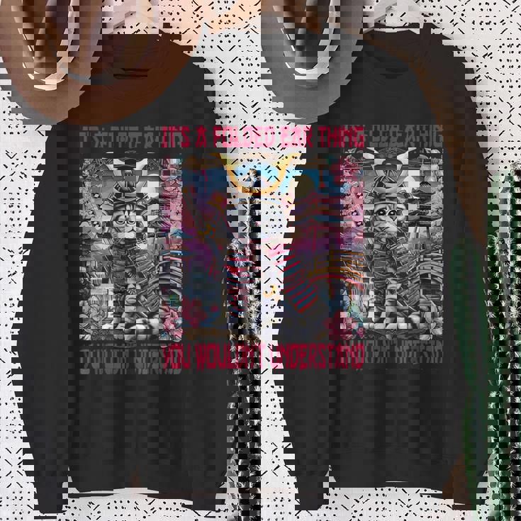 スコティッシュフォールド 耳 折れ 侍風景 スウェットシャツ 年配の女性への贈り物